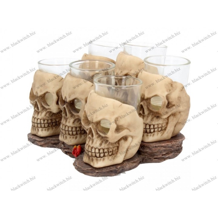 Six Shooter Skulls 10cm (set of 6)