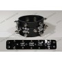 Leather bracelet skulls with rhinestones and spikes 4cm