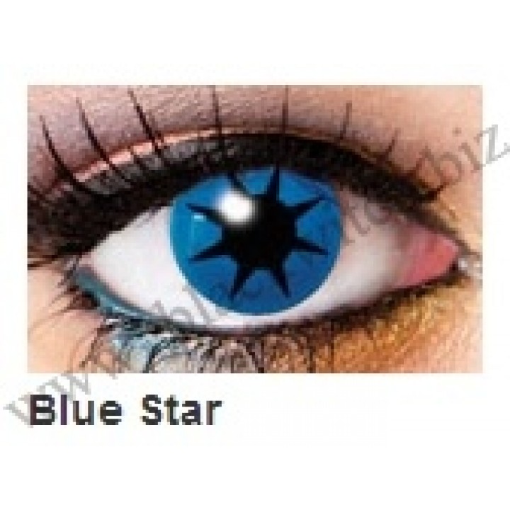 Funky lenzen Blauw ster