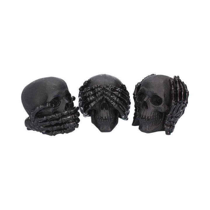 Dark See No, Hear No, Speak No Evil Skulls (S/3)