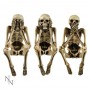 Three Wise Skeleton 10cm