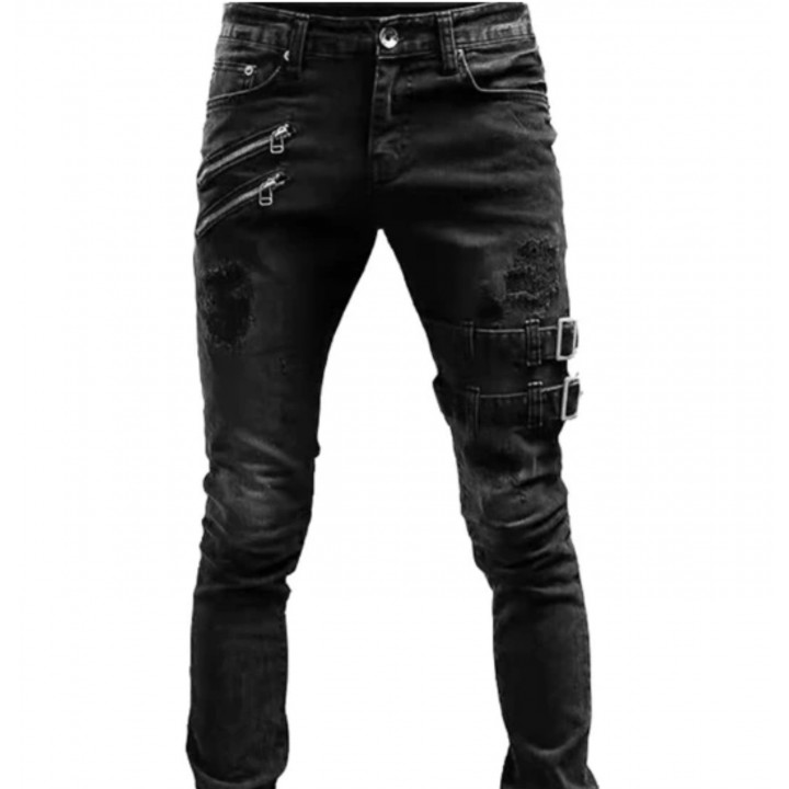 Denim broek zwart