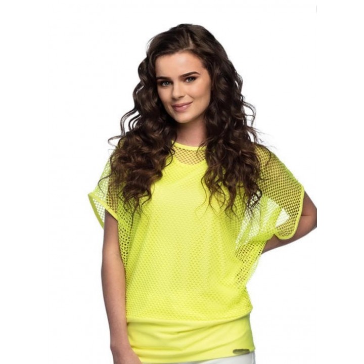 Mesh top-geel